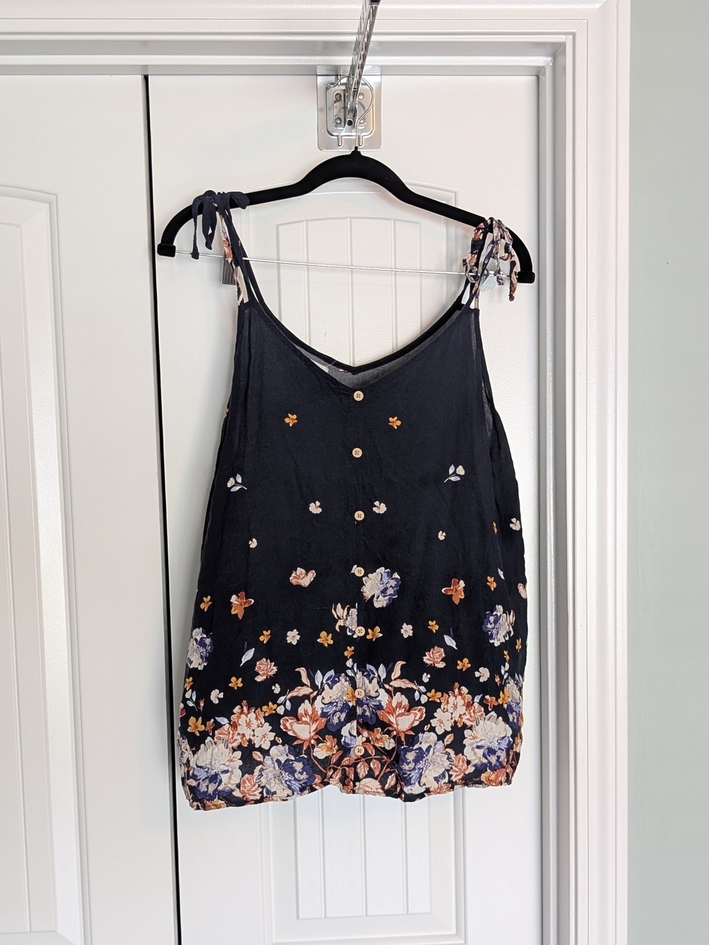 Maurices navy Floral Tie-Strap V-Neck Camisole
